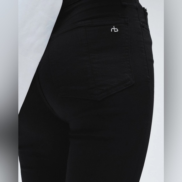 rag & bone Flexi Nina Skinny Jean in Midnight Black Skinny Jeans Denim - Picture 5 of 11